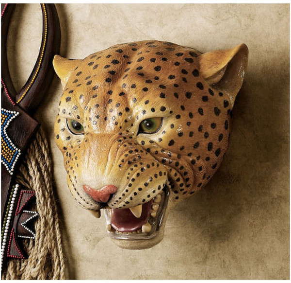 Jungle Leopard Predator Leopard Wall Trophy Cheetah Artwork